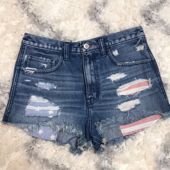 Hollister Pants - American flag shorts 🇺🇸